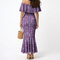 Poni Hawaii Breadfruit Palaka Motifs Mermaid Dress LT14 - Polynesian Pride