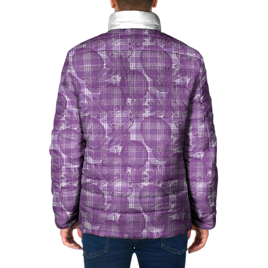 Poni Hawaii Breadfruit Palaka Motifs Padded Jacket LT14 - Polynesian Pride