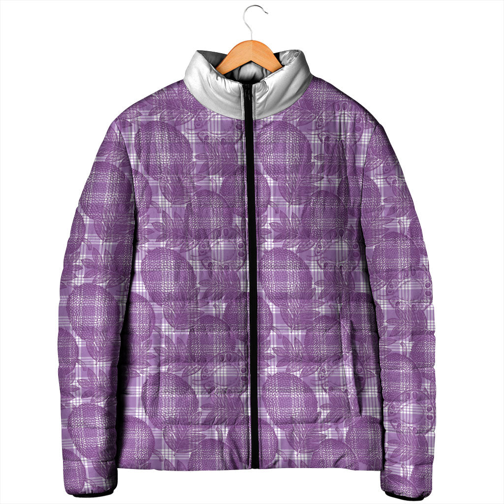 Poni Hawaii Breadfruit Palaka Motifs Padded Jacket LT14 - Polynesian Pride