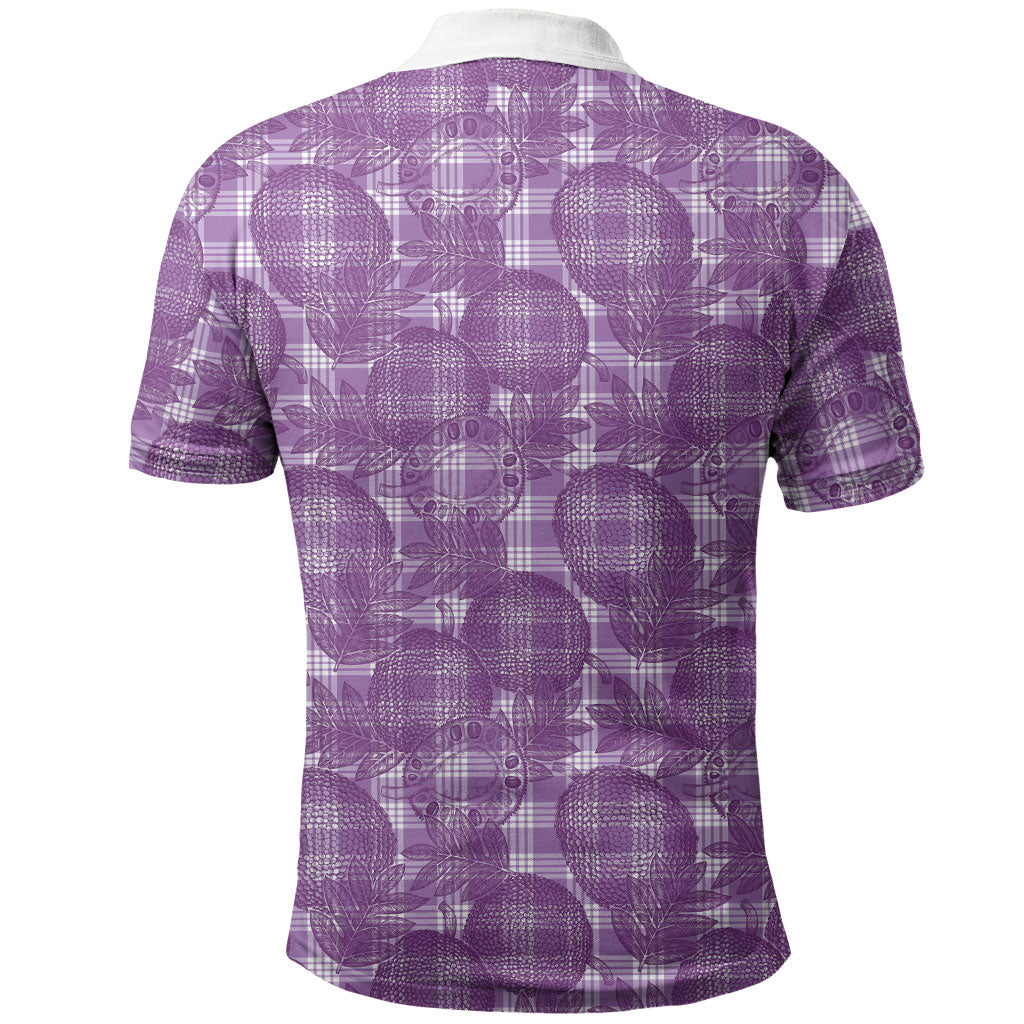 Poni Hawaii Breadfruit Palaka Motifs Polo Shirt LT14 - Polynesian Pride