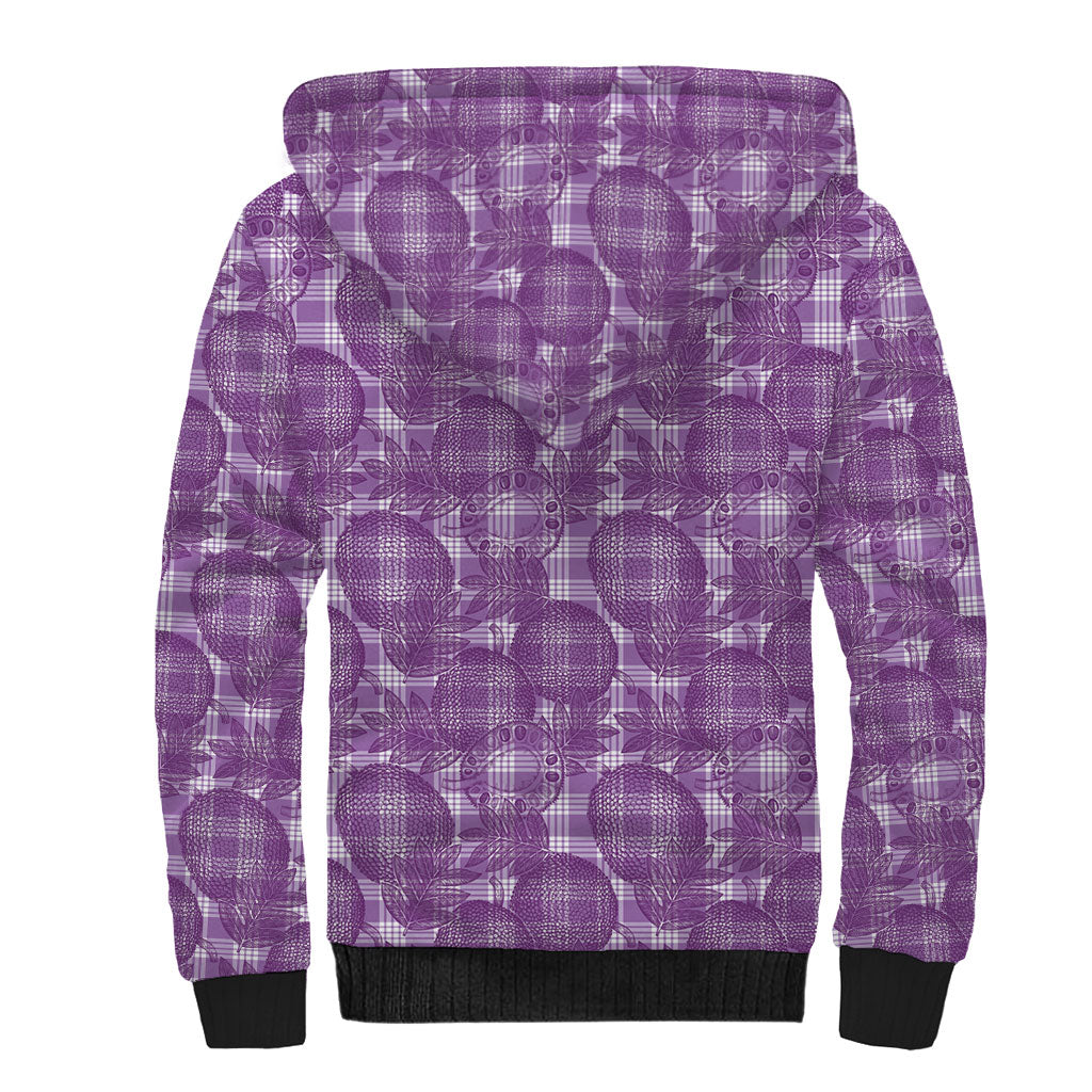 Poni Hawaii Breadfruit Palaka Motifs Sherpa Hoodie LT14 - Polynesian Pride