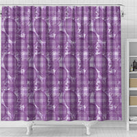 Poni Hawaii Breadfruit Palaka Motifs Shower Curtain LT14 - Polynesian Pride