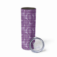 Poni Hawaii Breadfruit Palaka Motifs Skinny Tumbler LT14 - Polynesian Pride