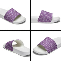 Poni Hawaii Breadfruit Palaka Motifs Slide Sandals LT14 - Polynesian Pride