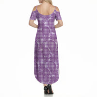 Poni Hawaii Breadfruit Palaka Motifs Summer Maxi Dress LT14 - Polynesian Pride