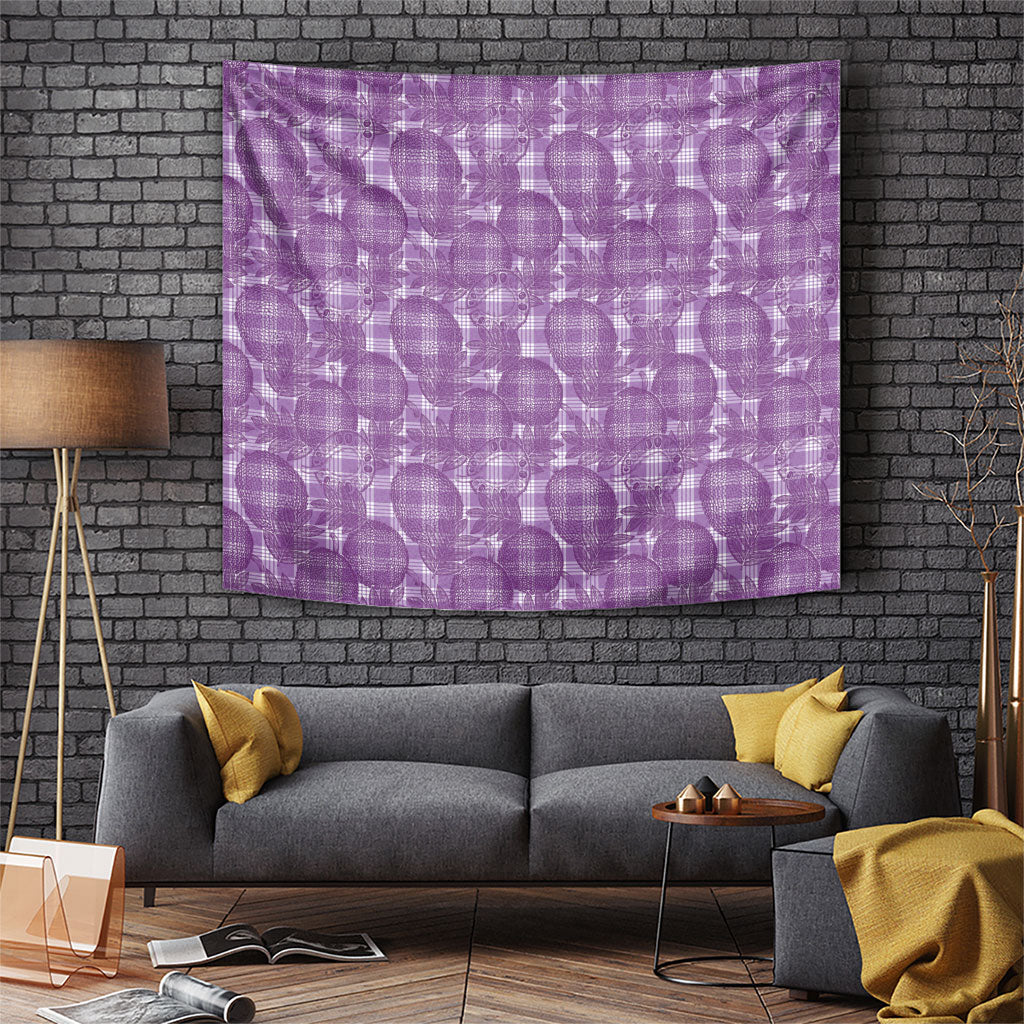 Poni Hawaii Breadfruit Palaka Motifs Tapestry