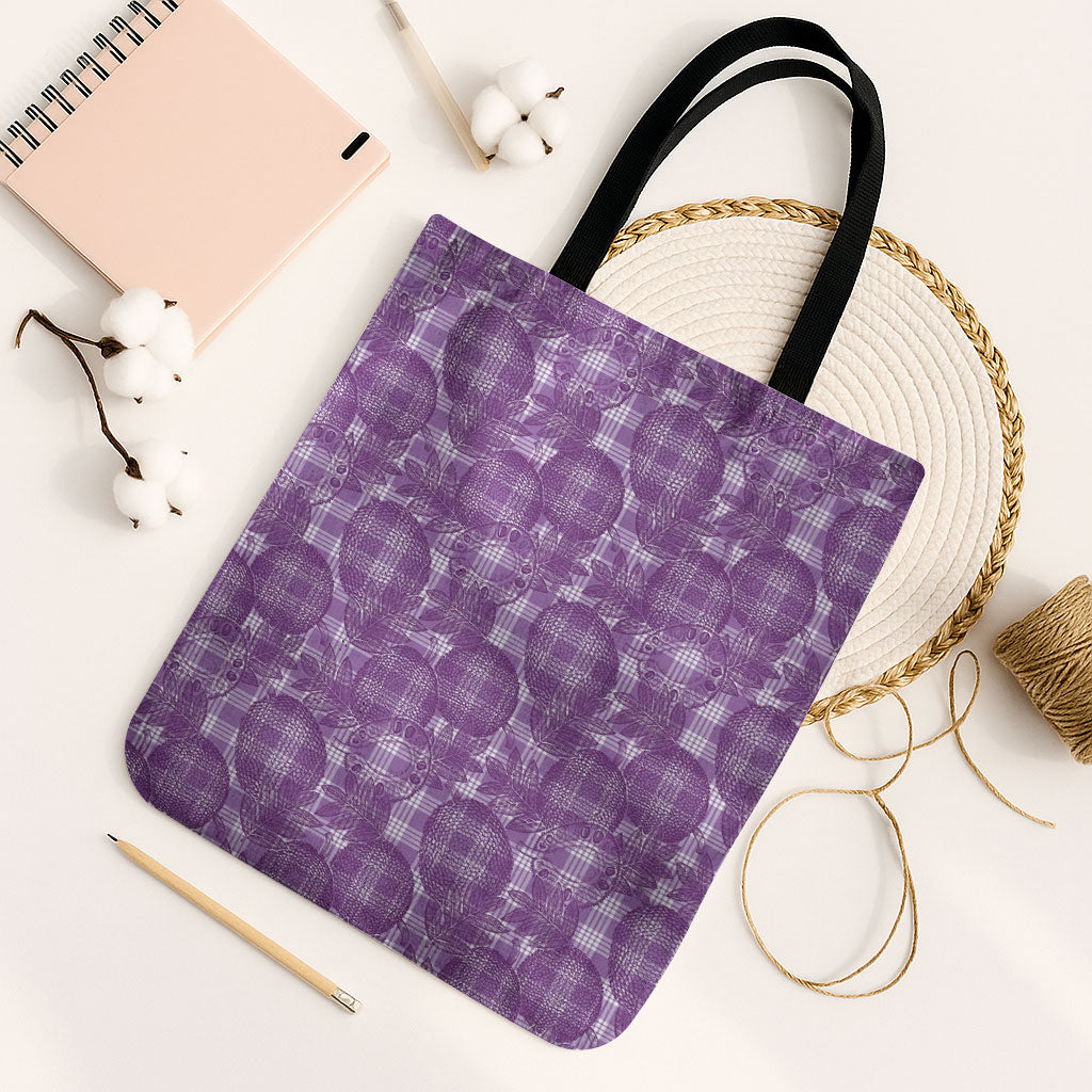 Poni Hawaii Breadfruit Palaka Motifs Tote Bag