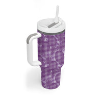Poni Hawaii Breadfruit Palaka Motifs Tumbler With Handle LT14 - Polynesian Pride