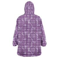 Poni Hawaii Breadfruit Palaka Motifs Wearable Blanket Hoodie LT14 - Polynesian Pride