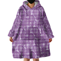 Poni Hawaii Breadfruit Palaka Motifs Wearable Blanket Hoodie LT14 - Polynesian Pride
