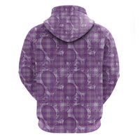Poni Hawaii Breadfruit Palaka Motifs Zip Hoodie LT14 - Polynesian Pride