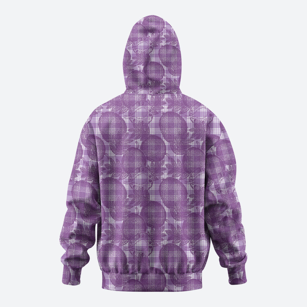 Poni Hawaii Breadfruit Palaka Motifs Zip Hoodie LT14 - Polynesian Pride