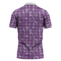 Poni Hawaii Breadfruit Palaka Motifs Zipper Polo Shirt LT14 - Polynesian Pride