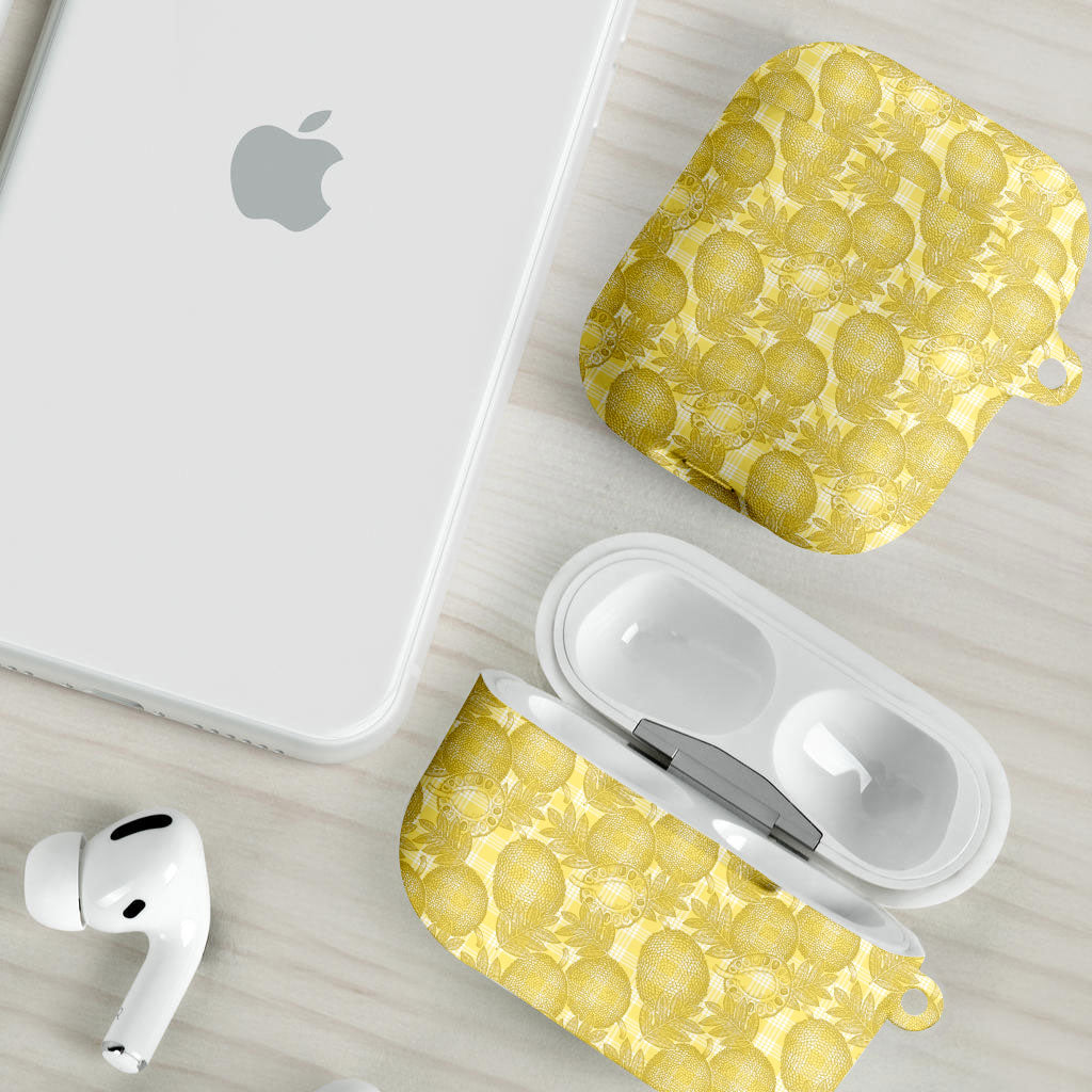 Melemele Hawaii Breadfruit Palaka Motifs AirPods Case LT14 - Polynesian Pride