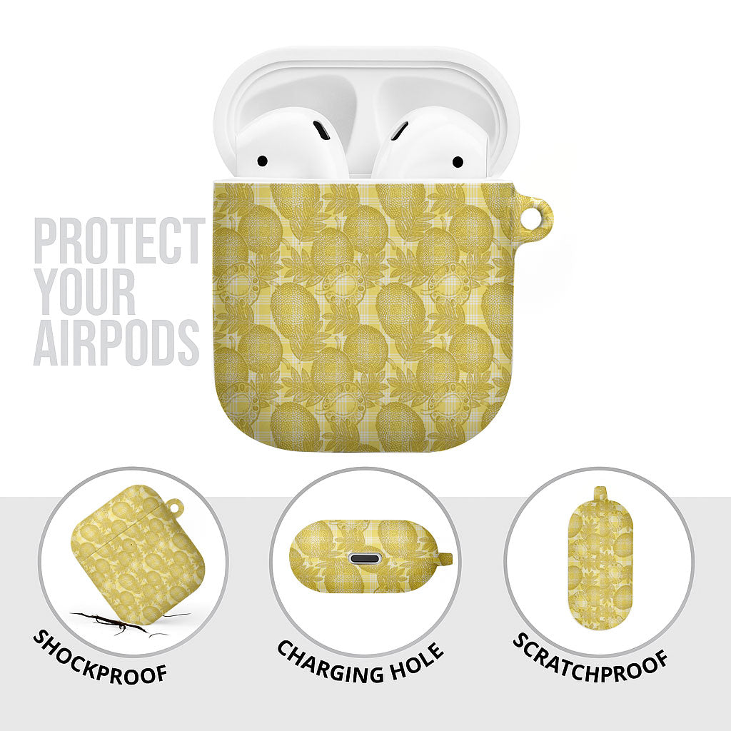 Melemele Hawaii Breadfruit Palaka Motifs AirPods Case LT14 - Polynesian Pride