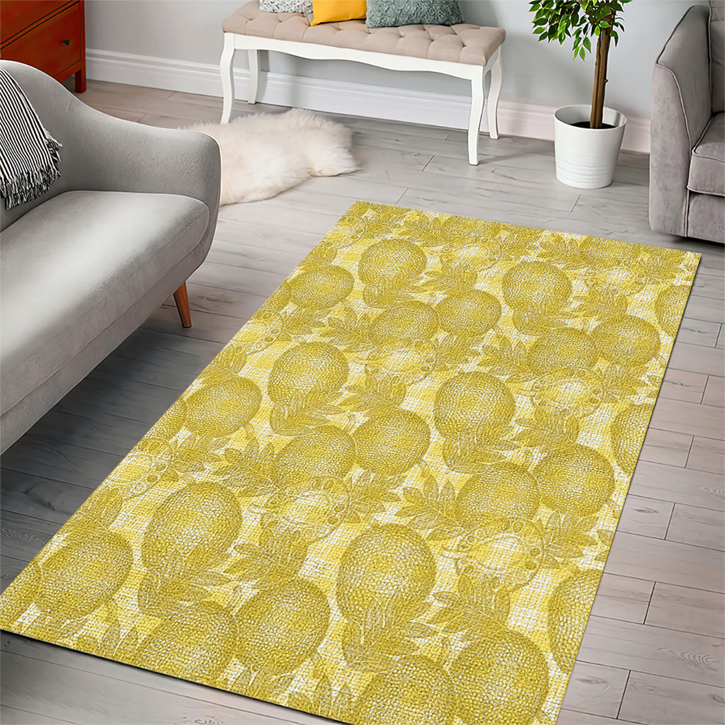 Melemele Hawaii Breadfruit Palaka Motifs Area Rug LT14 - Polynesian Pride