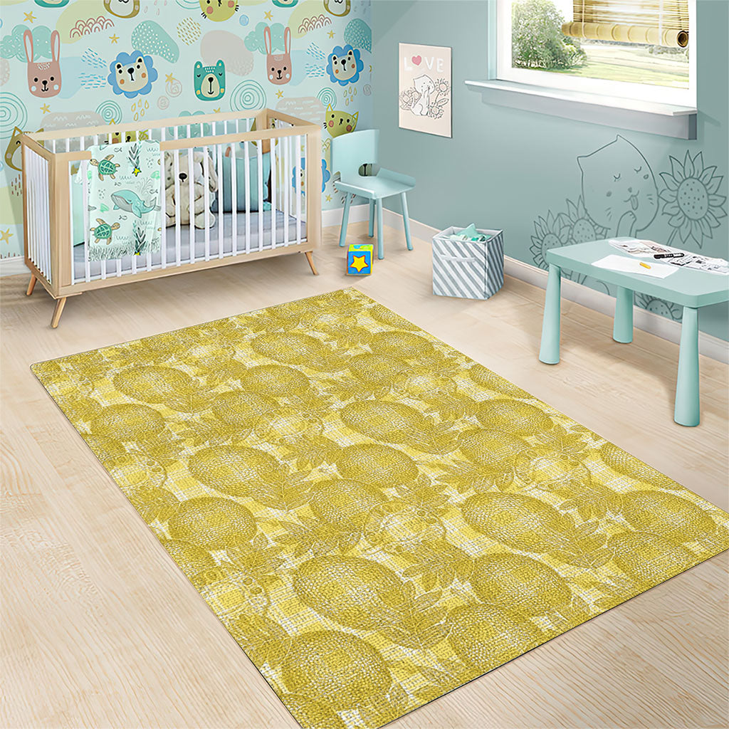 Melemele Hawaii Breadfruit Palaka Motifs Area Rug LT14 - Polynesian Pride