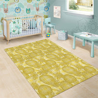 Melemele Hawaii Breadfruit Palaka Motifs Area Rug LT14 - Polynesian Pride