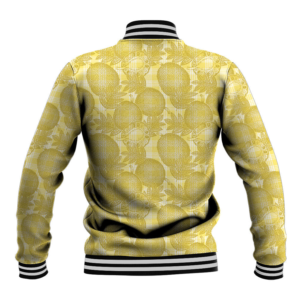 Melemele Hawaii Breadfruit Palaka Motifs Baseball Jacket LT14 - Polynesian Pride