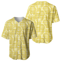 Melemele Hawaii Breadfruit Palaka Motifs Baseball Jersey LT14 - Polynesian Pride
