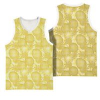 Melemele Hawaii Breadfruit Palaka Motifs Basketball Jersey LT14 - Polynesian Pride
