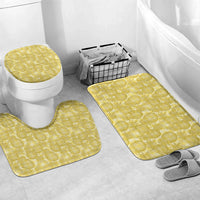 Melemele Hawaii Breadfruit Palaka Motifs Bathroom Set LT14 Mat Set Only (3 pcs) One Size Yellow - Polynesian Pride