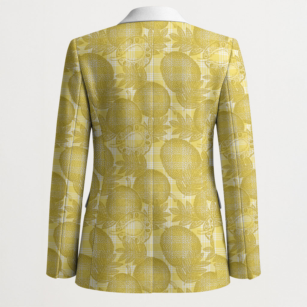 Melemele Hawaii Breadfruit Palaka Motifs Blazer LT14 - Polynesian Pride