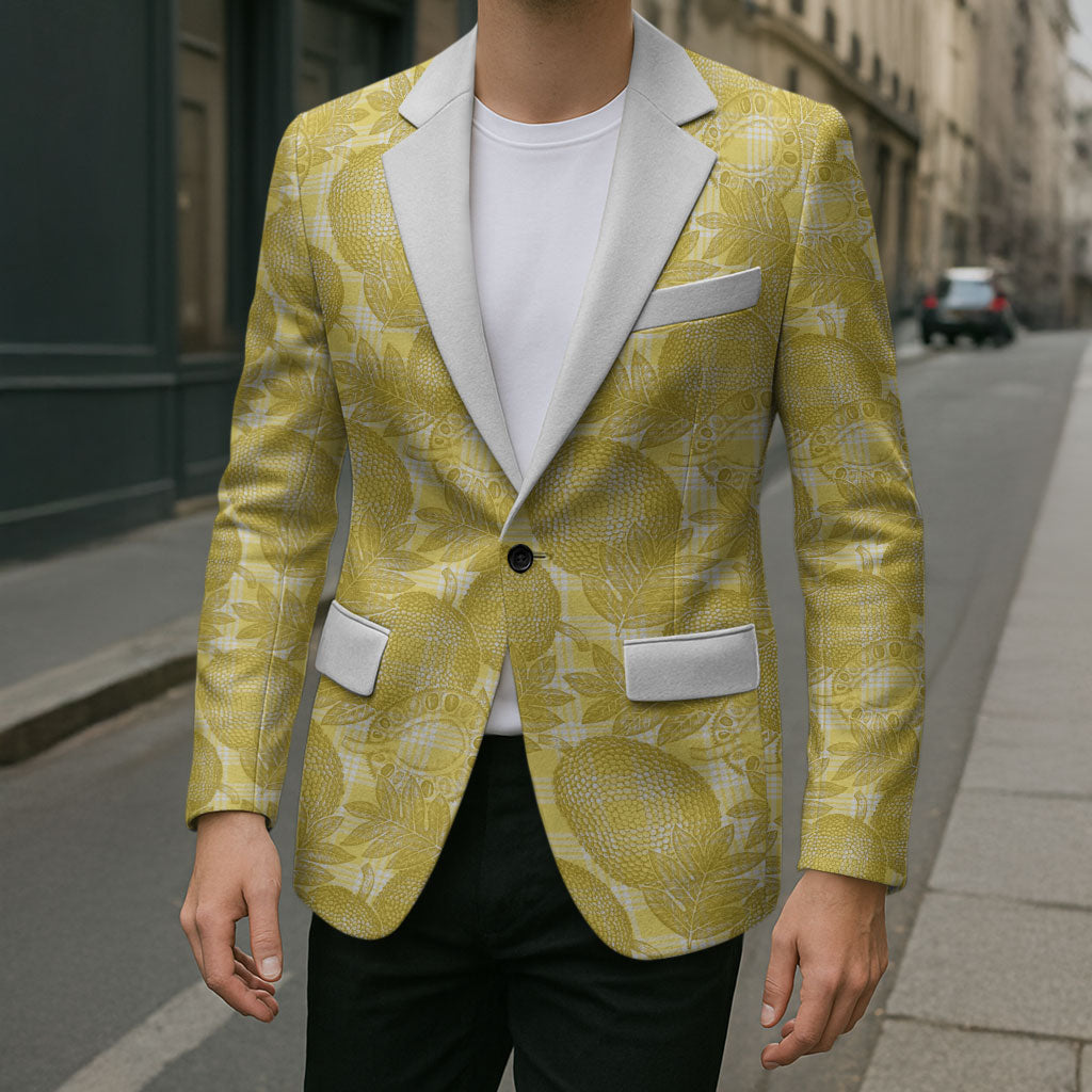 Melemele Hawaii Breadfruit Palaka Motifs Blazer LT14 - Polynesian Pride