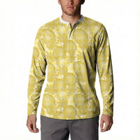 Melemele Hawaii Breadfruit Palaka Motifs Button Sweatshirt LT14 - Polynesian Pride