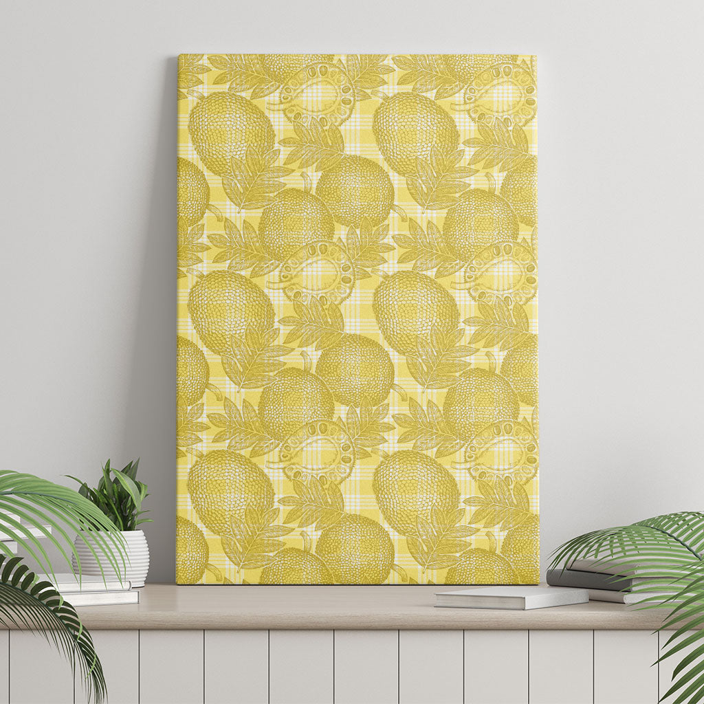 Melemele Hawaii Breadfruit Palaka Motifs Canvas Wall Art LT14 - Polynesian Pride