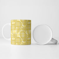 Melemele Hawaii Breadfruit Palaka Motifs Ceramic Mug LT14 - Polynesian Pride