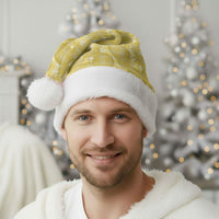 Melemele Hawaii Breadfruit Palaka Motifs Christmas Santa Hat LT14 - Polynesian Pride