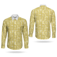 Melemele Hawaii Breadfruit Palaka Motifs Couples Matching Short Sleeve Bodycon Dress and Long Sleeve Button Shirt LT14 - Polynesian Pride