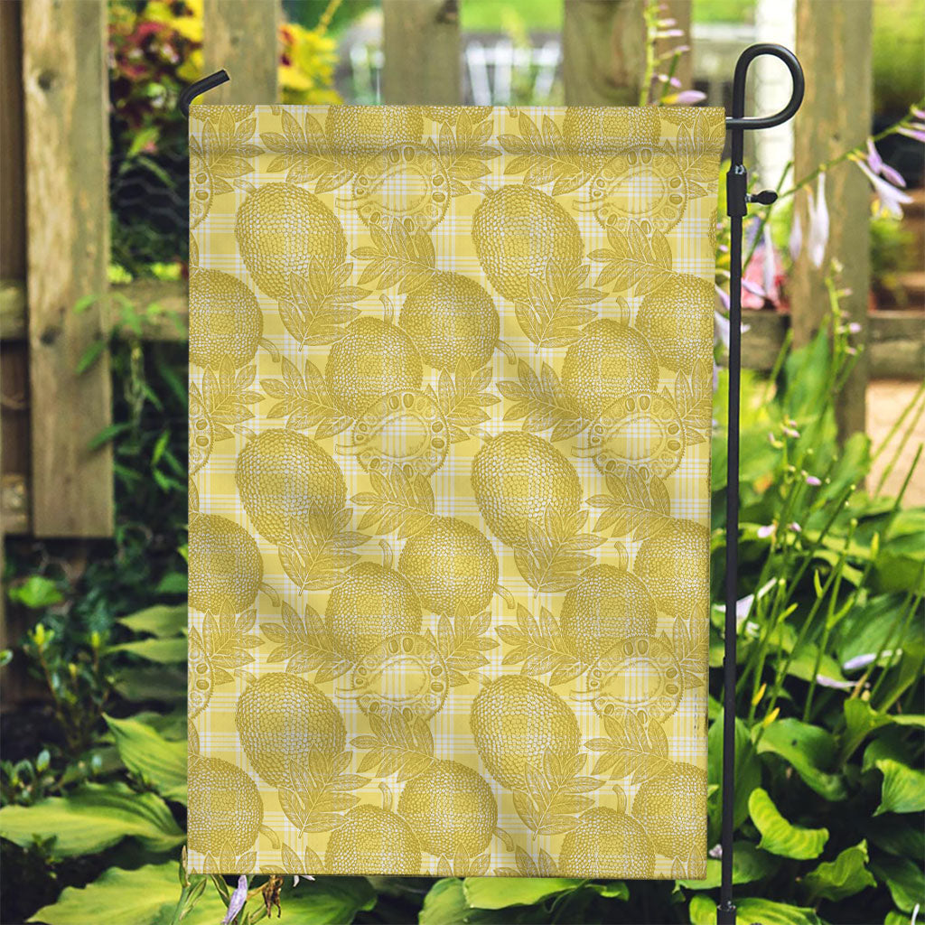 Melemele Hawaii Breadfruit Palaka Motifs Garden Flag LT14 Garden Flag Yellow - Polynesian Pride
