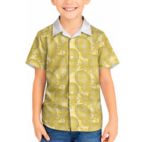 Melemele Hawaii Breadfruit Palaka Motifs Hawaiian Shirt LT14 - Polynesian Pride