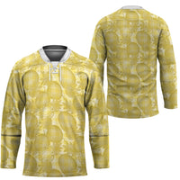 Melemele Hawaii Breadfruit Palaka Motifs Hockey Jersey LT14 - Polynesian Pride