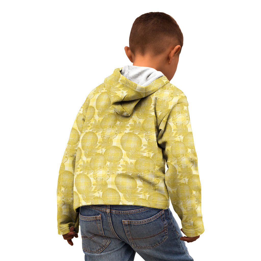 Melemele Hawaii Breadfruit Palaka Motifs Kid Hoodie LT14 - Polynesian Pride