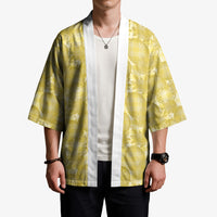 Melemele Hawaii Breadfruit Palaka Motifs Kimono LT14 - Polynesian Pride
