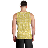 Melemele Hawaii Breadfruit Palaka Motifs Men Tank Top LT14 - Polynesian Pride