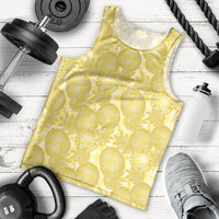 Melemele Hawaii Breadfruit Palaka Motifs Men Tank Top LT14 - Polynesian Pride