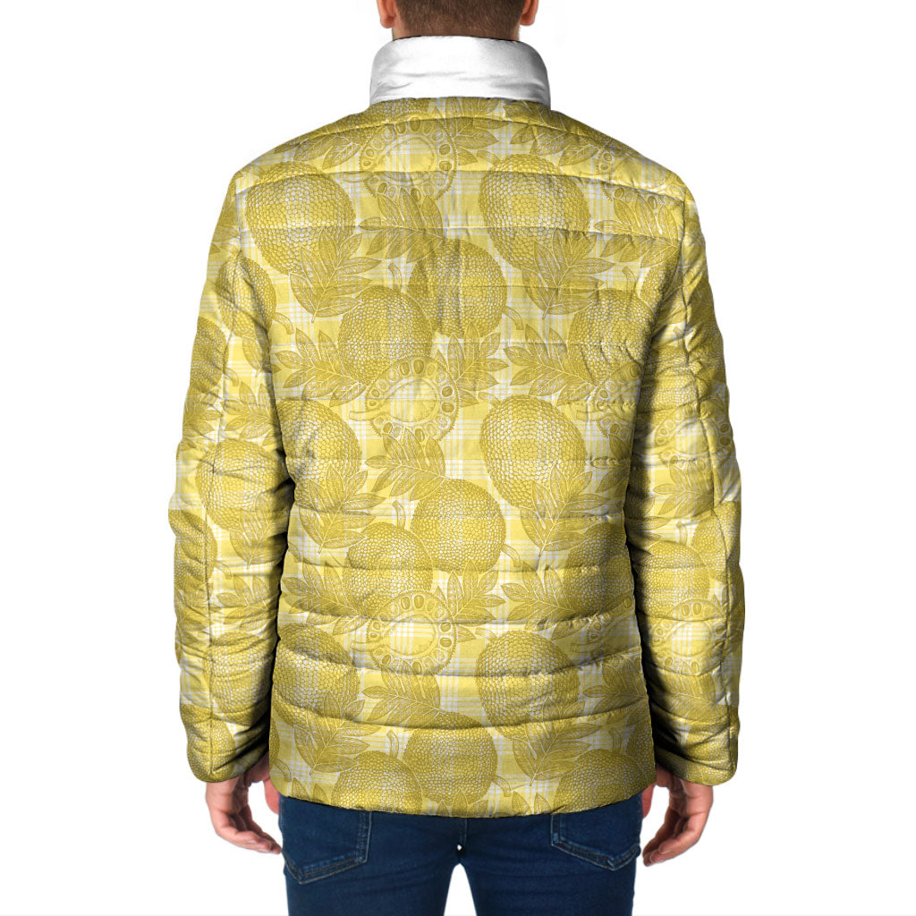 Melemele Hawaii Breadfruit Palaka Motifs Padded Jacket LT14 - Polynesian Pride