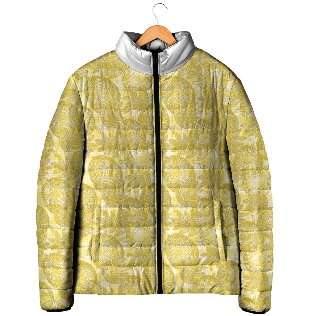 Melemele Hawaii Breadfruit Palaka Motifs Padded Jacket LT14 - Polynesian Pride