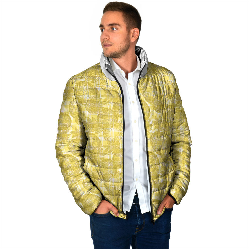 Melemele Hawaii Breadfruit Palaka Motifs Padded Jacket LT14 - Polynesian Pride