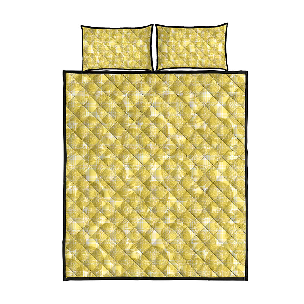 Melemele Hawaii Breadfruit Palaka Motifs Quilt Bed Set LT14 - Polynesian Pride