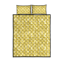 Melemele Hawaii Breadfruit Palaka Motifs Quilt Bed Set LT14 - Polynesian Pride