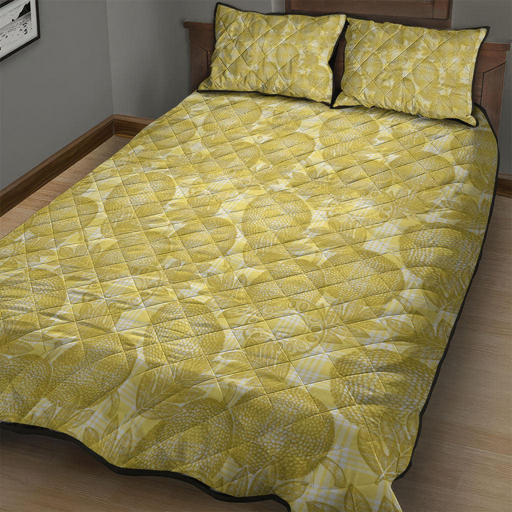 Melemele Hawaii Breadfruit Palaka Motifs Quilt Bed Set LT14 - Polynesian Pride