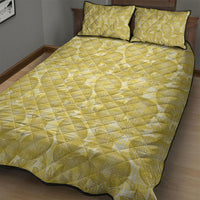 Melemele Hawaii Breadfruit Palaka Motifs Quilt Bed Set LT14 - Polynesian Pride