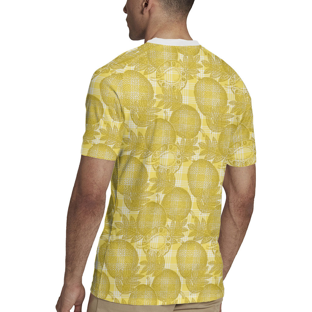 Melemele Hawaii Breadfruit Palaka Motifs Rugby Jersey LT14 - Polynesian Pride