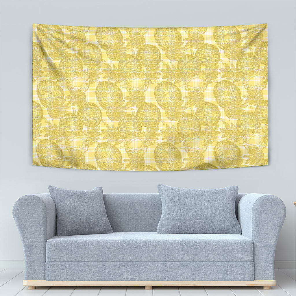 Melemele Hawaii Breadfruit Palaka Motifs Tapestry LT14 - Polynesian Pride