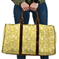 Melemele Hawaii Breadfruit Palaka Motifs Travel Bag LT14 Yellow - Polynesian Pride